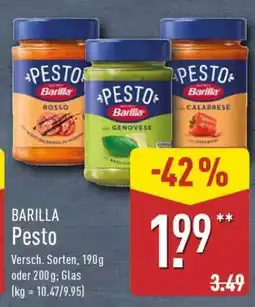 Aldi Nord Barilla Pesto Angebot
