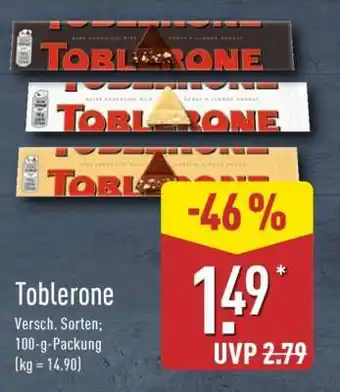 Aldi Nord Toblerone Angebot