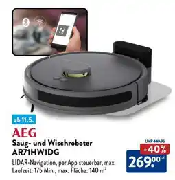 Aldi Nord AEG Saug- und Wischroboter AR71HW1DG Angebot
