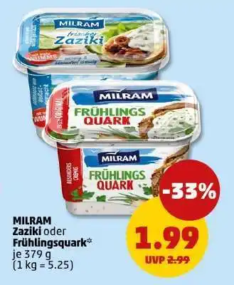 PENNY MILRAM Zaziki oder Frühlingsquark Angebot