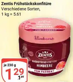 Globus Zentis Frühstückskonfitüre Angebot