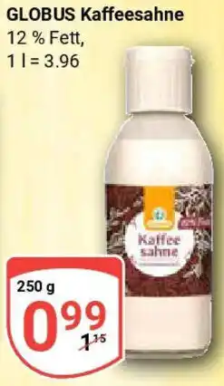 Globus GLOBUS Kaffeesahne Angebot