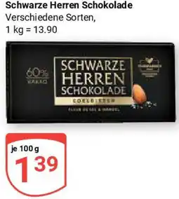 Globus Schwarze Herren Schokolade Angebot