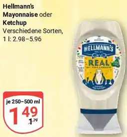 Globus Hellmann's Mayonnaise oder Ketchup Angebot