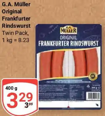 Globus G.A. Müller Original Frankfurter Rindswurst Angebot