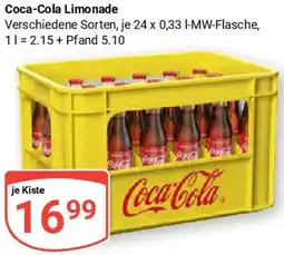 Globus Coca-Cola Limonade Angebot