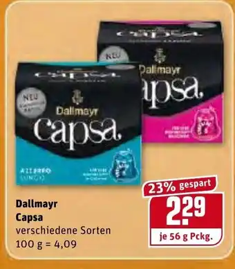 REWE Dallmayr Capsa 100g Angebot