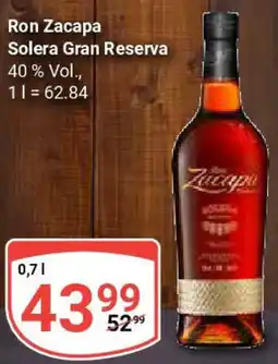 Globus Ron Zacapa Solera Gran Reserva Angebot