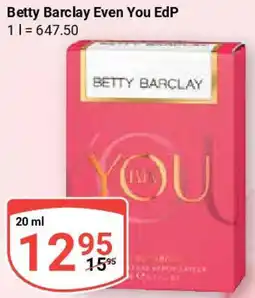 Globus Betty Barclay Even You EdP Angebot