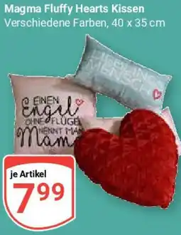 Globus Magma Fluffy Hearts Kissen Angebot