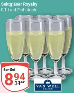 Globus VAN WELL Sektgläser Royalty Angebot