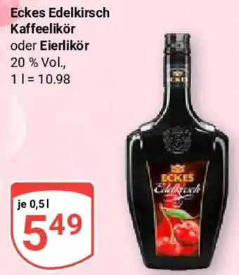 Globus Eckes Edelkirsch Kaffeelikör Angebot