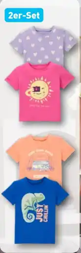 Aldi Nord Lily & Dan Kinder T-Shirts 2er-Set Angebot