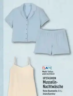 Aldi Nord Up2Fashion Damen Musselin Nachtwäsche Angebot