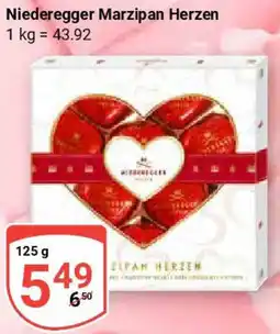 Globus Niederegger Marzipan Herzen Angebot