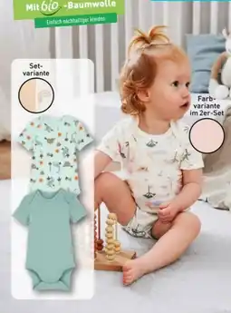 Aldi Nord Lily & Dan Baby Bodys 2er Set Angebot