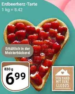 Globus Erdbeerherz-Tarte Angebot