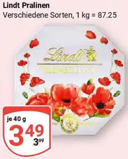 Globus Lindt Pralinen Angebot
