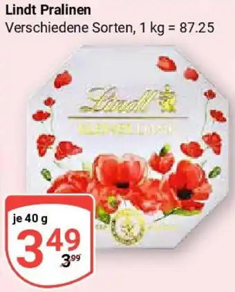 Globus Lindt Pralinen Angebot