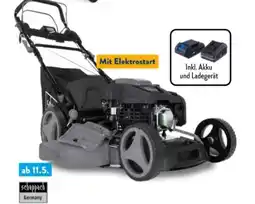 Aldi Nord Scheppach Hybrid-Start-Benzin-Rasenmäher PML530-225E Angebot