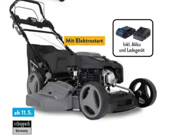 Aldi Nord Scheppach Hybrid-Start-Benzin-Rasenmäher PML530-225E Angebot