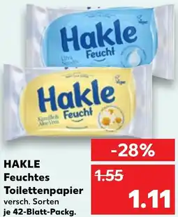 Kaufland HAKLE Feuchtes Toilettenpapier Angebot