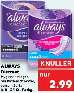 Kaufland ALWAYS Discreet Angebot
