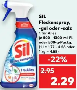 Kaufland SIL Fleckenspray, -gel oder -salz Angebot