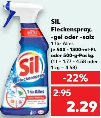 Kaufland SIL Fleckenspray, -gel oder -salz Angebot
