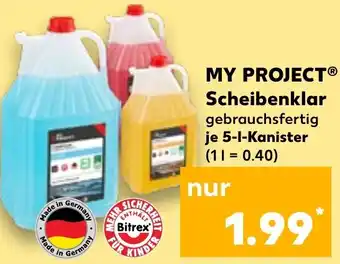 Kaufland MY PROJECT Scheibenklar Angebot