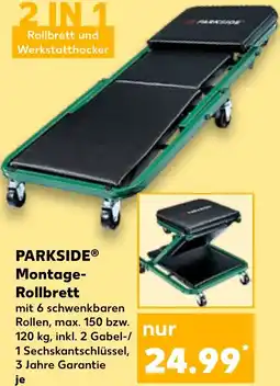 Kaufland PARKSIDE Montage Rollbrett Angebot