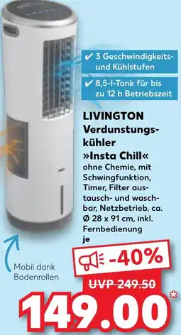 Kaufland LIVINGTON Verdunstungskühler Insta Chill Angebot