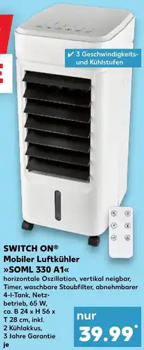 Kaufland SWITCH ON Mobiler Luftkühler SOML 330 A1 Angebot
