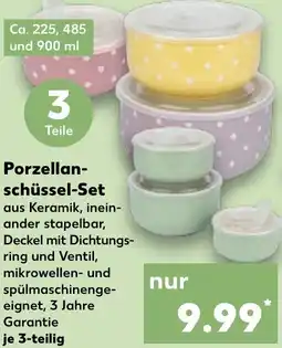 Kaufland Porzellanschüssel-Set Angebot