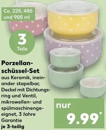 Kaufland Porzellanschüssel-Set Angebot