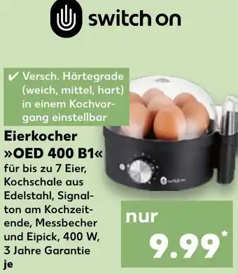 Kaufland Switch on Eierkocher OED 400 B1 Angebot