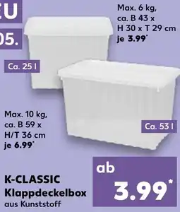 Kaufland K-CLASSIC Klappdeckelbox Angebot