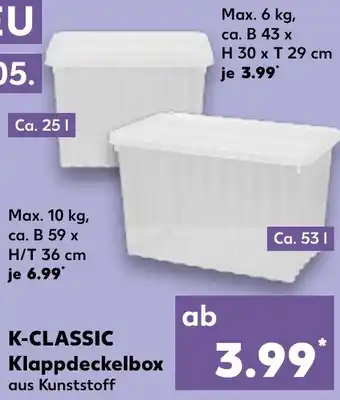 Kaufland K-CLASSIC Klappdeckelbox Angebot
