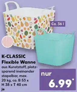 Kaufland K-CLASSIC Flexible Wanne Angebot