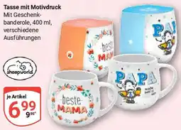 Globus Sheepworld Tasse mit Motivdruck Angebot