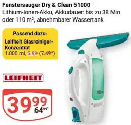 Globus LEIFHEIT Fenstersauger Dry & Clean 51000 Angebot
