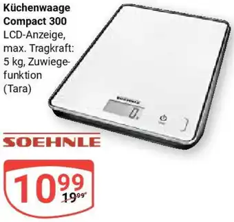 Globus SOEHNLE Küchenwaage Compact 300 Angebot