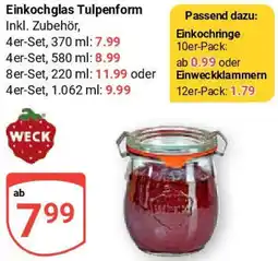 Globus WECK Einkochglas Tulpenform Angebot