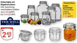 Globus VAN WELL Einkochglas mit Bügelverschluss Angebot