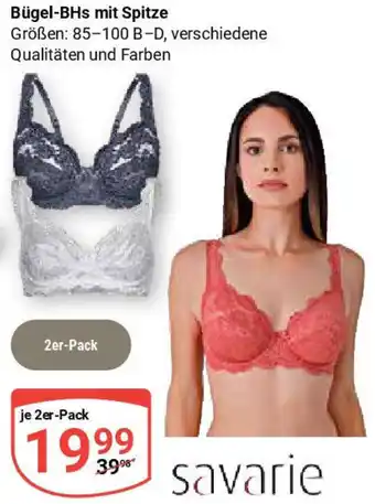 Globus Savarie Bügel-BHs mit Spitze Angebot