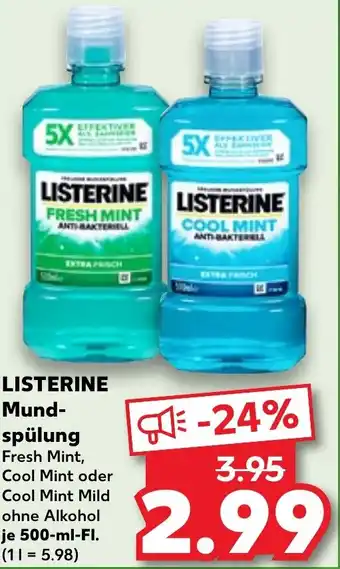 Kaufland LISTERINE Mundspülung Angebot