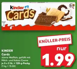 Kaufland KINDER Cards Angebot