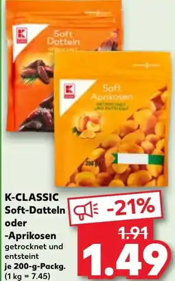 Kaufland K-CLASSIC Soft-Datteln oder Aprikosen Angebot