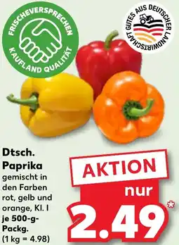 Kaufland Dtsch. Paprika Angebot