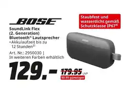 MediaMarkt Bose soundlink flex (2. generation) bluetooth lautsprecher Angebot
